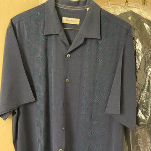 Tommy Bahama Camp Shirt Navy 2XLT
